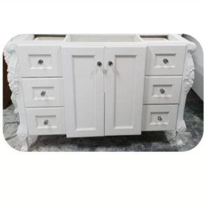 V24 6 Drawer / 2 Door carved legs